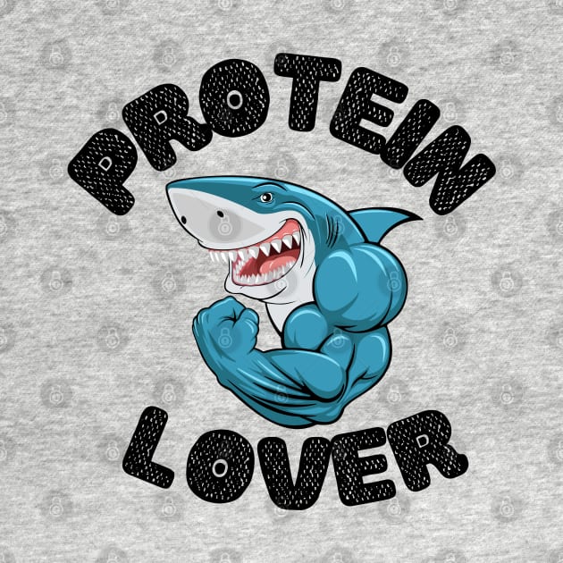 Shark Loves Protein by BloomInOctober